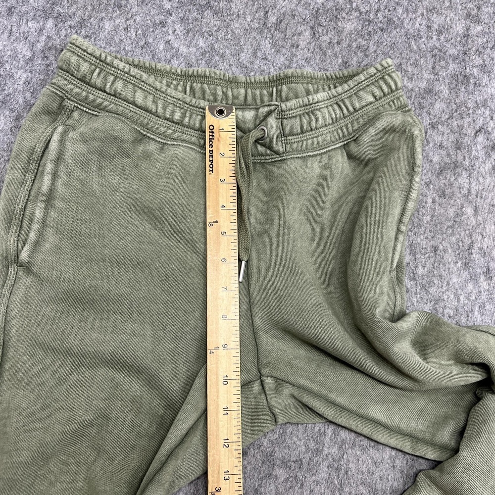 Aerie Pants Womens XS Green Jogger French Terry Elastic Lounge Sweatpants Ribbed - Picture 12 of 16